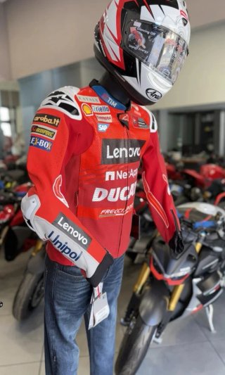 Giacca Ducati Uomo XL 46 56 Rossa Bianca