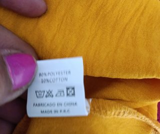 Vestido lencero mostaza nuevo Talla XL/XXL
