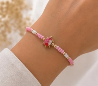 Pulsera tortuga hecha a mano