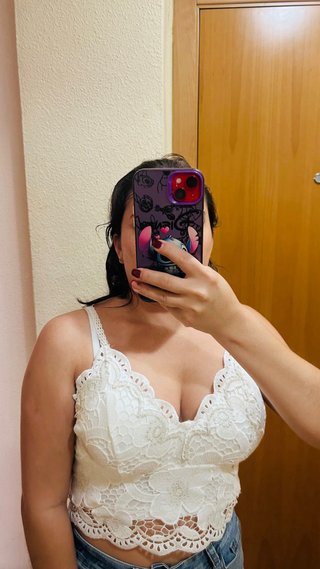 Top encaje blanco