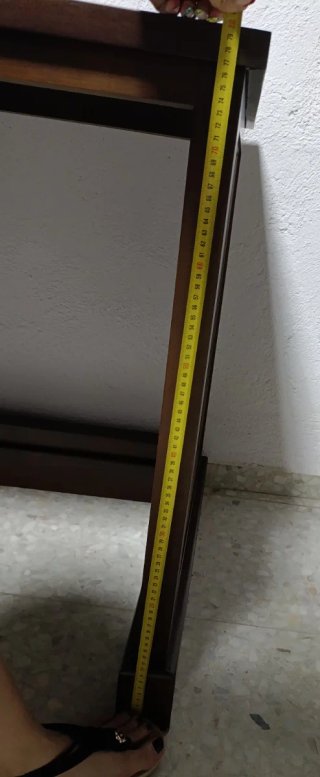 Escritorio madera nogal 3 cajones