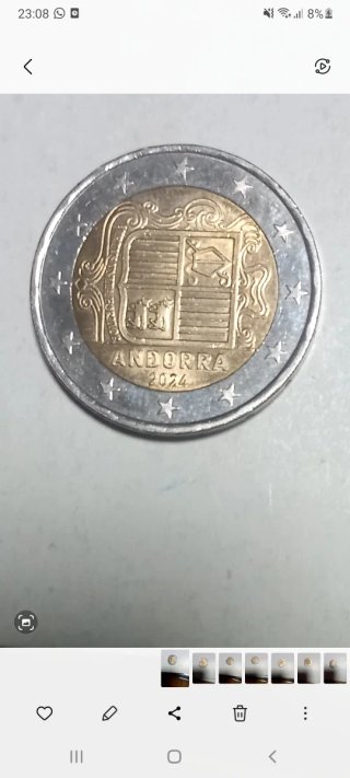 Moneda 2 euros Andorra 2024