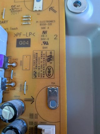 Scheda Alimentazione TV Sony KE-55XH9096