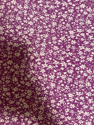 Falda larga floral morada