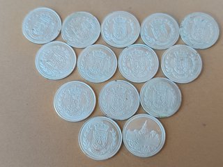 Colección 14 Monedas Plata Córdoba