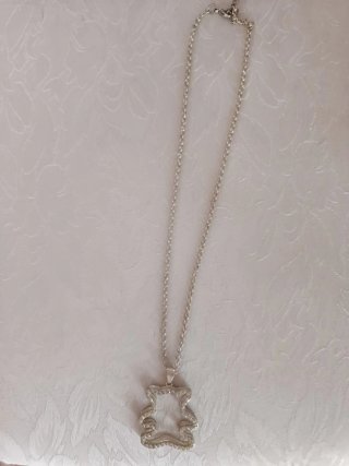 Collar Oso Plateado