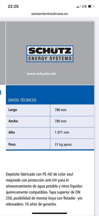 Depósito Agua Modular Schutz Aquablock 1000L