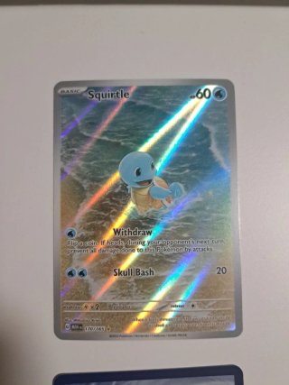 Carta pokemon Squirtle, Wartortle y Blastoise