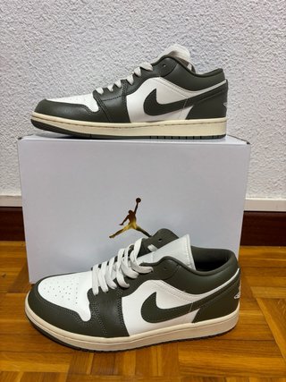 Nike Jordan 1 Low Verde Oliva y Blanco