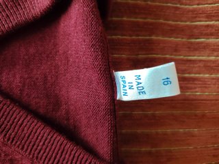 Jersey cuello pico niño rojo