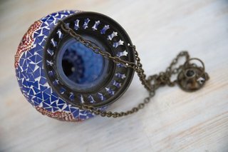 Lanterna marocchina mosaico vetro artigianale