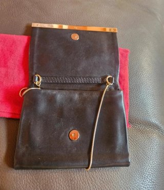 Bolso Piel CH Negro y Dorado