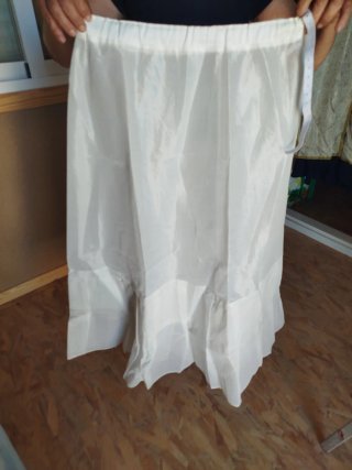 Vestido medieval azul y blanco talla única