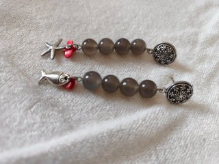 Orecchini con pesciolino e stella marina