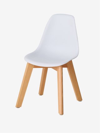 Silla infantil estilo nórdico blanca