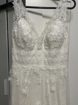 Vestido de Novia Boho Encaje Blanco