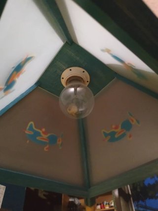 Lámpara infantil avión azul
