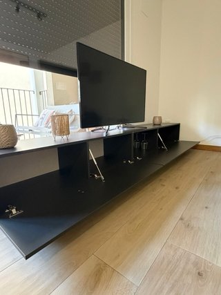 Mueble bajo TV gris antracita