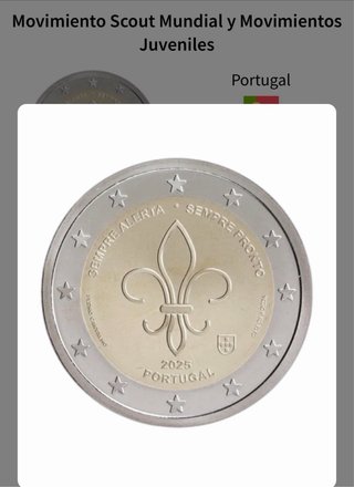 Lote 2 Monedas 2€ SIN CIRCULAR Portugal Eslovaquia