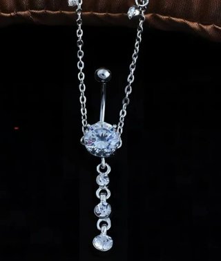 Piercing Ombligo Acero Inoxidable Mujer