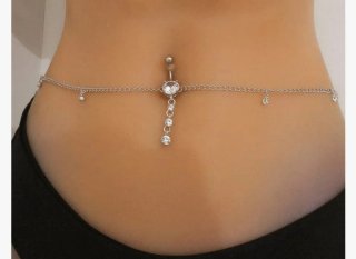 Piercing Ombligo Acero Inoxidable Mujer