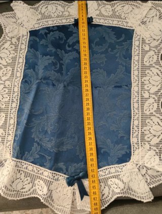 Centrini pizzo blu e bianco