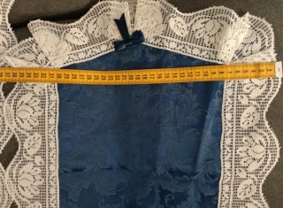 Centrini pizzo blu e bianco