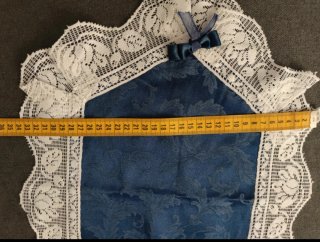 Centrini pizzo blu e bianco