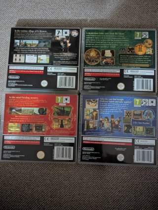 Lote 4 Juegos Nintendo DS Professor Layton