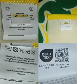 Telo Mare Minions OEKO-TEX 170x70cm
