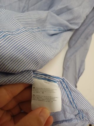 Camicia donna righe azzurre S/M