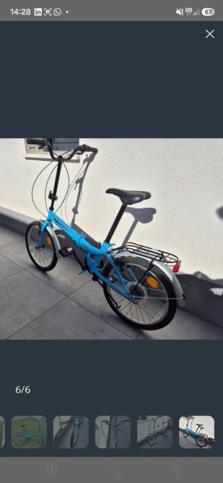Bicicleta plegable para piezas
