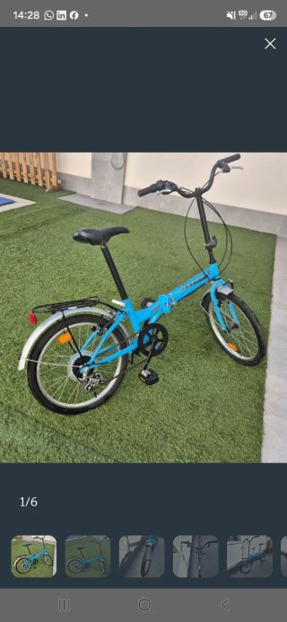Bicicleta plegable para piezas