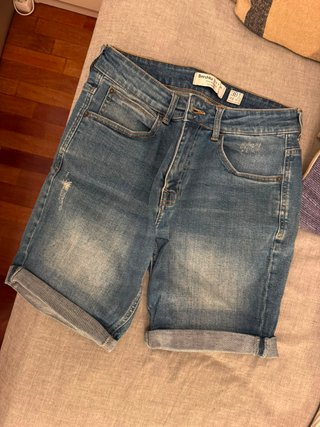 Pantalón Corto Vaquero Bershka Talla 38