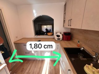 Cocina con electrodomésticos,se entrega desmontada