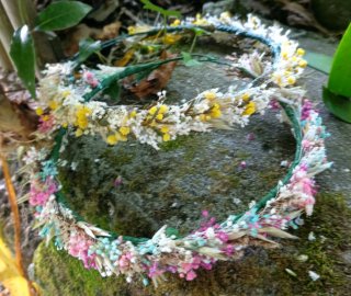 Coronas de flores para comunión o boda