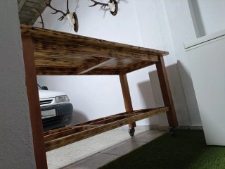 NUEVA Mesa de trabajo madera maciza artesanal