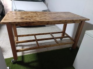 NUEVA Mesa de trabajo madera maciza artesanal