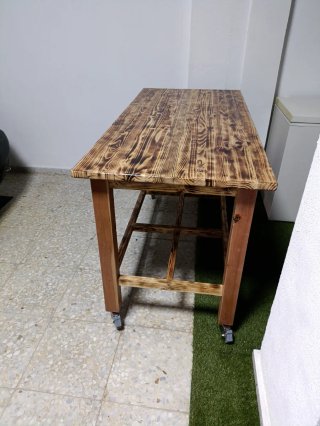 NUEVA Mesa de trabajo madera maciza artesanal