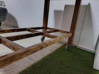 NUEVA Mesa de trabajo madera maciza artesanal