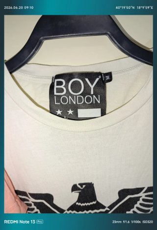 Set 2 T-shirt Boy London rosa e bianca