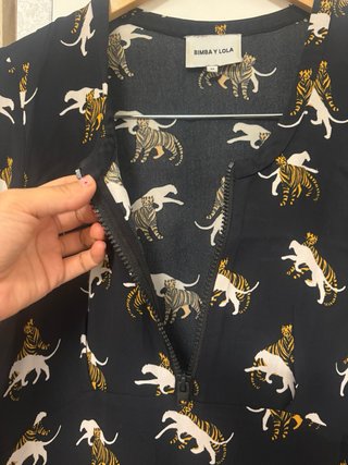 Vestido Bimba y Lola estampado tigre