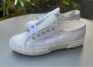 Zapatillas Superga Plateadas Brillantes