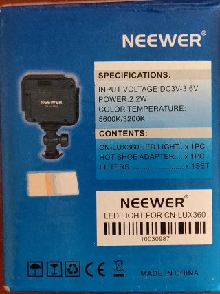 Neewer – Foco LED CN160 para vídeo y cámara