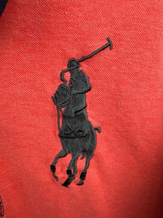 Polo Ralph Lauren Talla L Naranja y Gris