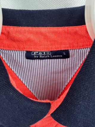 Polo Ralph Lauren Talla L Naranja y Gris