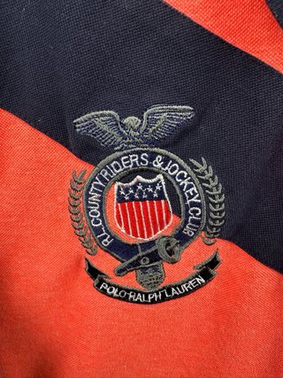 Polo Ralph Lauren Talla L Naranja y Gris
