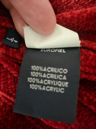 Jersey Cortefiel cremallera rojo