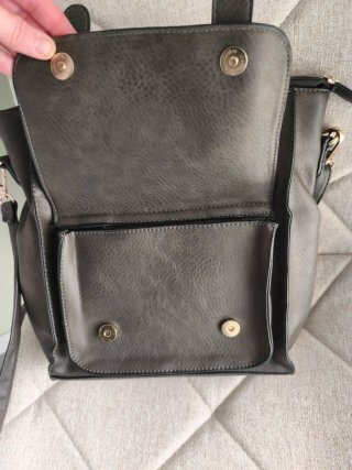 Mochila Bolso Gris Multiusos Nueva