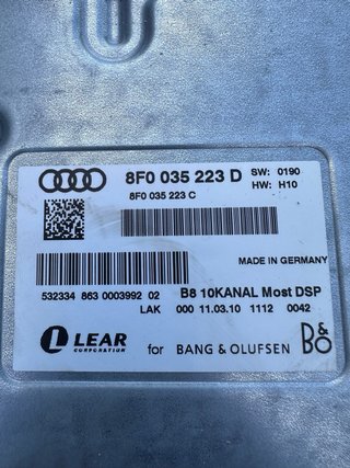 Amplificador Audi B&O 8F0 035 223 D